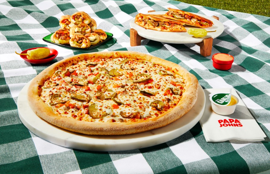 Papa Johns Cheesy Burger Pizza