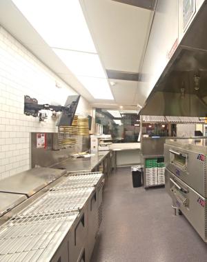 Interior of Papa Johns Restaurant